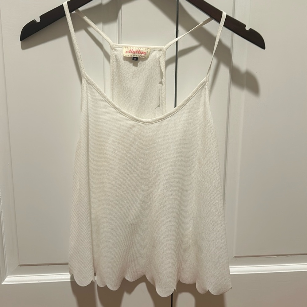 White tank top